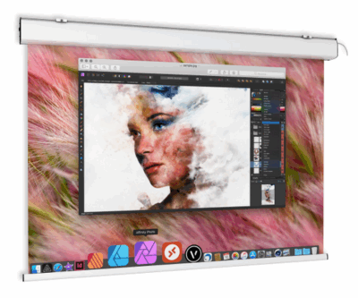 écran de projection motorisé COMPACT